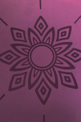 Sun Series Kaydırmaz 5mm Yoga Matı - Mor